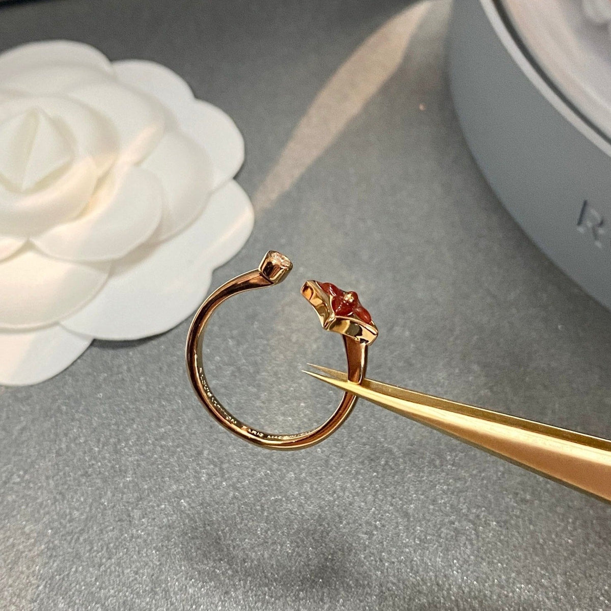 [Royal Jewellery]STAR 1 DIAMOND OPEN RING