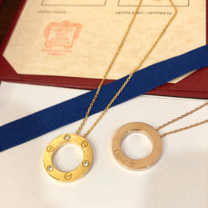 [Royal Jewellery]LOVE NECKLACE 16MM 3 DIAMONDS