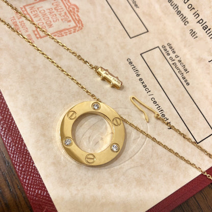 [Royal Jewellery]LOVE NECKLACE 16MM 3 DIAMONDS
