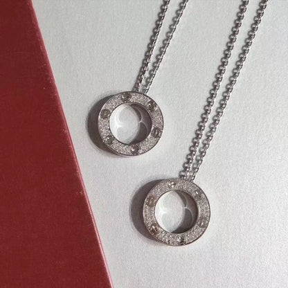 [Royal Jewellery]LOVE NECKLACE ADJUSTABLE SILVER