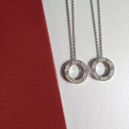 [Royal Jewellery]LOVE NECKLACE ADJUSTABLE SILVER