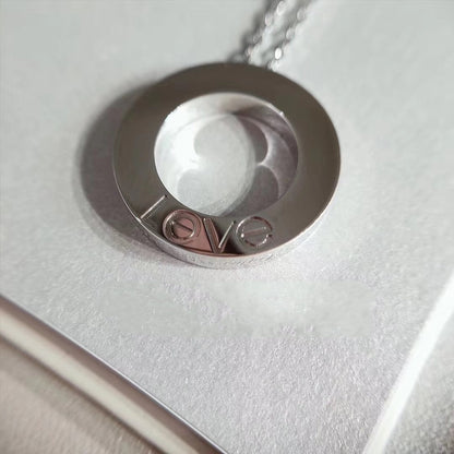 [Royal Jewellery]LOVE NECKLACE ADJUSTABLE SILVER