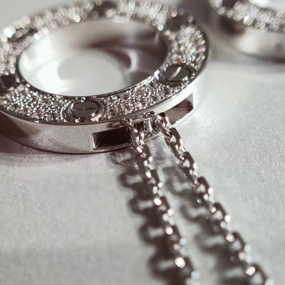 [Royal Jewellery]LOVE NECKLACE ADJUSTABLE SILVER