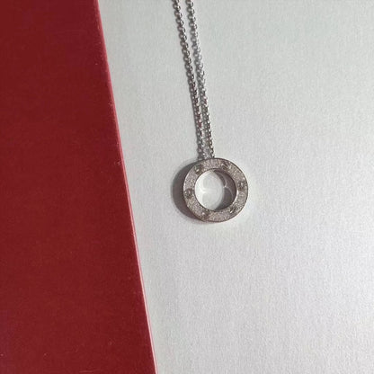 [Royal Jewellery]LOVE NECKLACE ADJUSTABLE SILVER