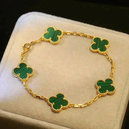 [Royal]Clover 5 Motifs  Duo Bracelet Stack Set