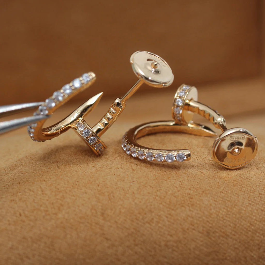 [Royal] JUSTE FULL DIAMOND SMALL EARRINGS