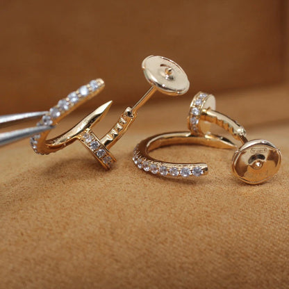 [Royal] JUSTE FULL DIAMOND SMALL EARRINGS