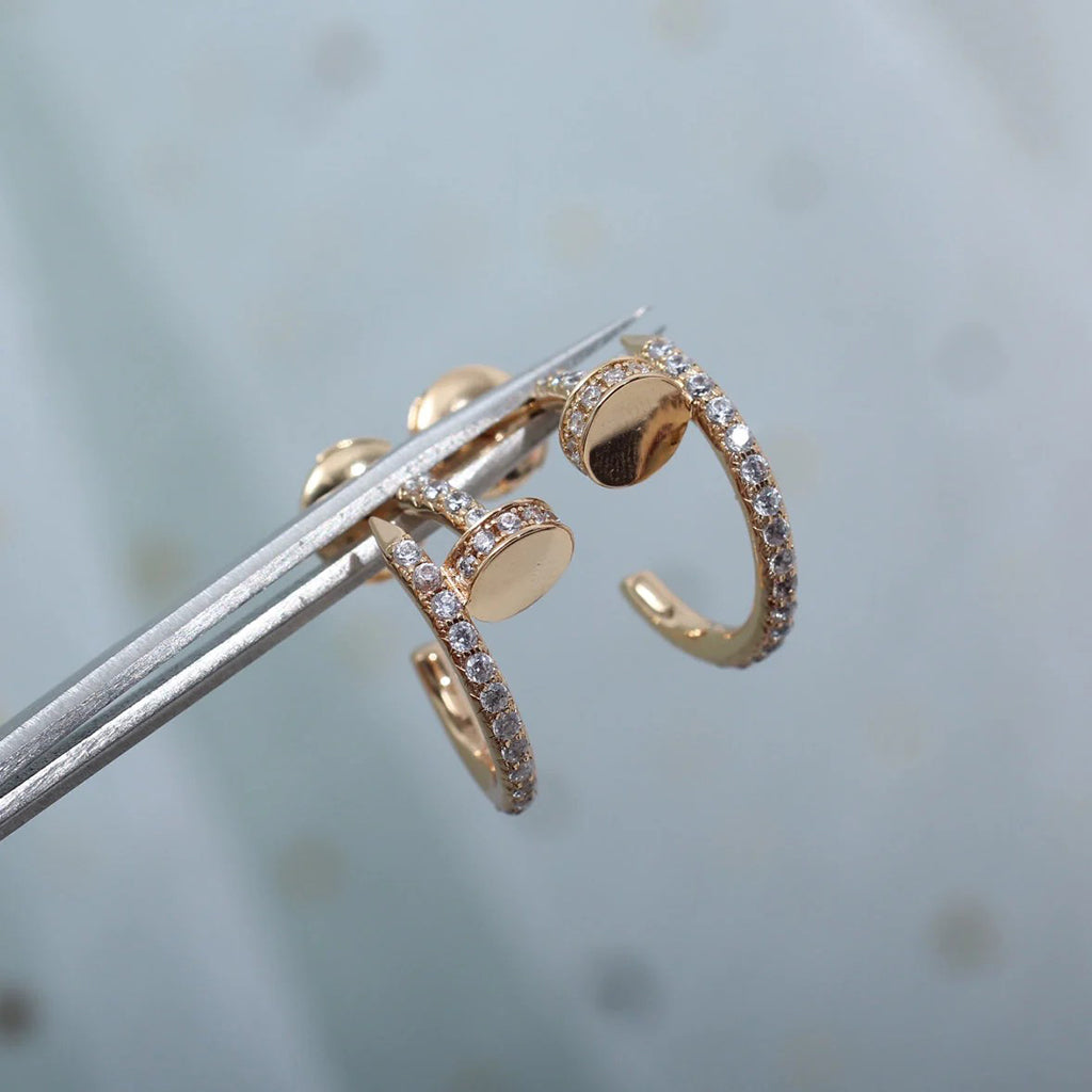 [Royal] JUSTE FULL DIAMOND SMALL EARRINGS
