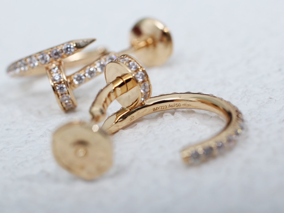 [Royal Jewellery]JUSTE EARRINGS 12.75MM PINK GOLD DIAMOND