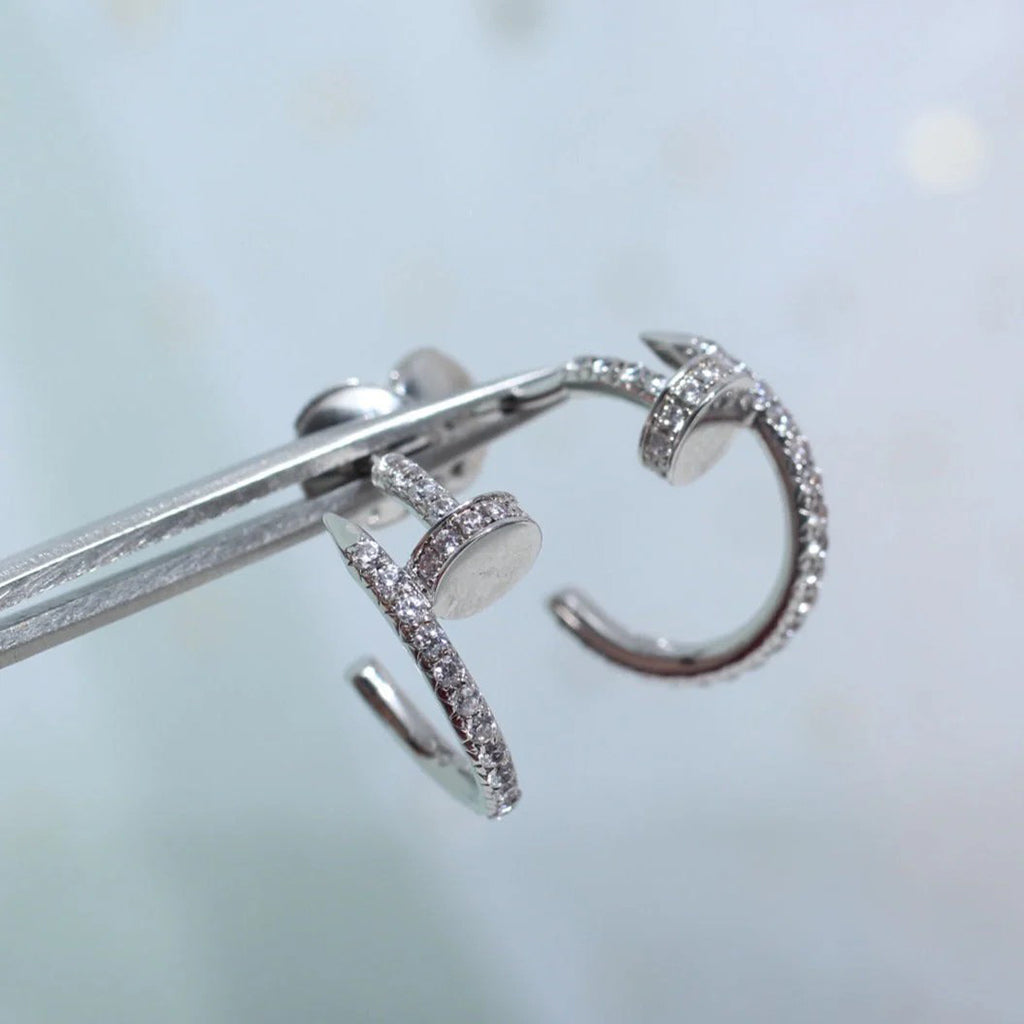 [Royal] JUSTE FULL DIAMOND SMALL EARRINGS