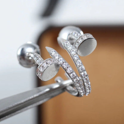 [Royal] JUSTE FULL DIAMOND SMALL EARRINGS
