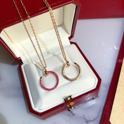 [Royal] JUSTE NECKLACE RED FULL DIAMONDS