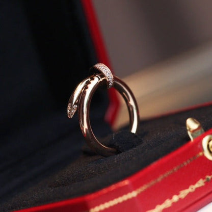 [Royal Jewellery]JUSTE RING 2.65MM PINK GOLD DIAMOND