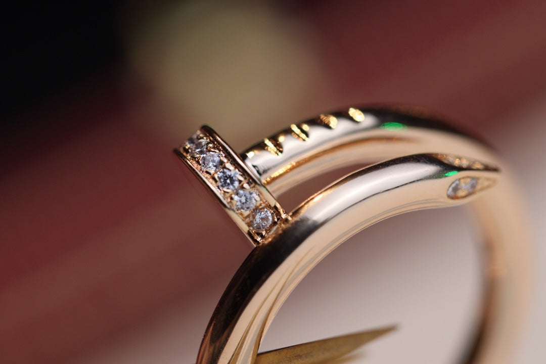 [Royal Jewellery]JUSTE RING 2.65MM PINK GOLD DIAMOND