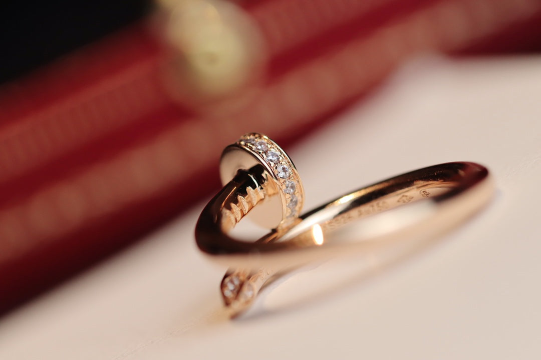 [Royal Jewellery]JUSTE RING 2.65MM PINK GOLD DIAMOND