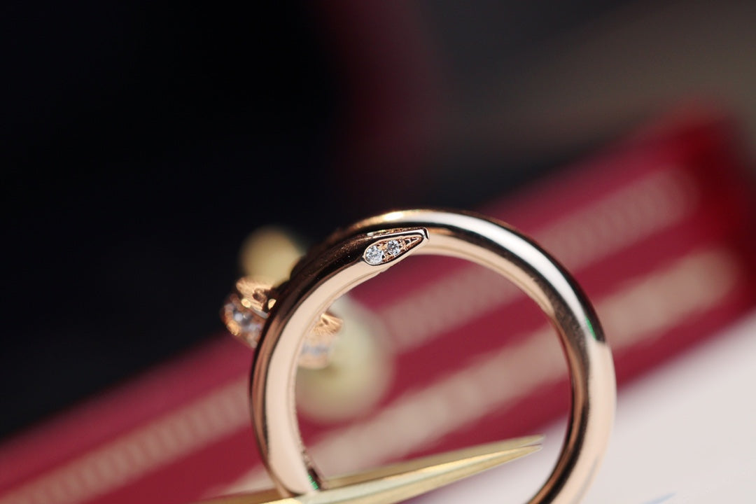[Royal Jewellery]JUSTE RING 2.65MM PINK GOLD DIAMOND