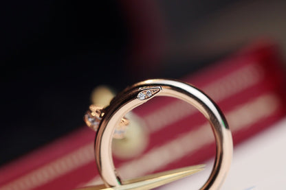[Royal Jewellery]JUSTE RING 2.65MM PINK GOLD DIAMOND