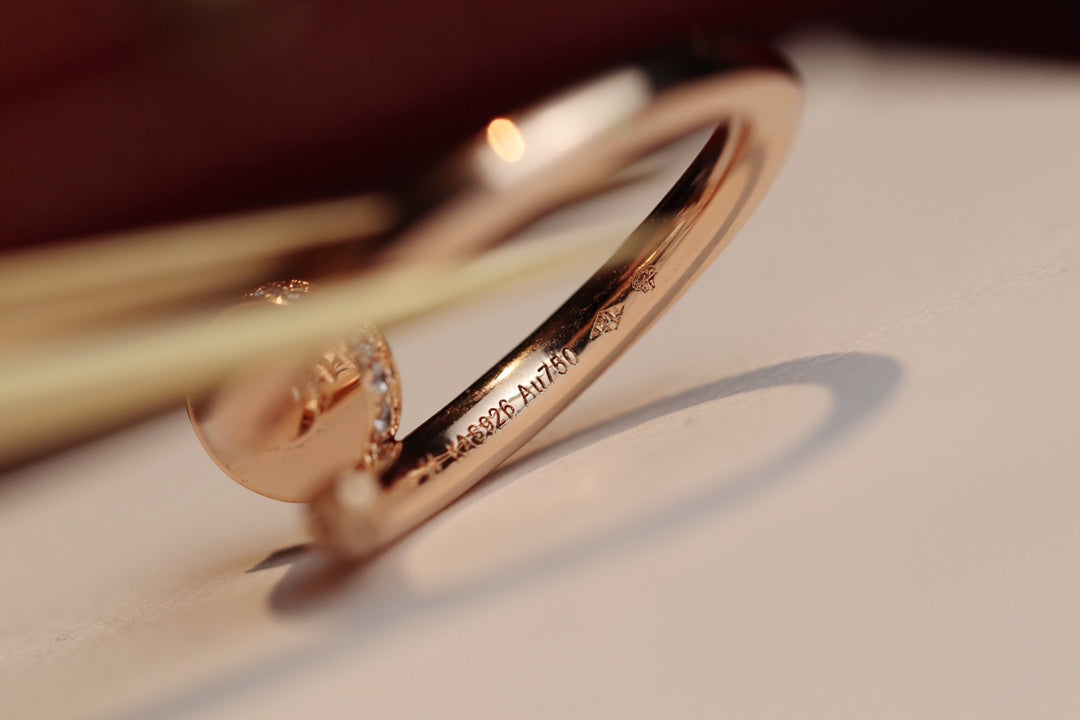 [Royal Jewellery]JUSTE RING 2.65MM PINK GOLD DIAMOND