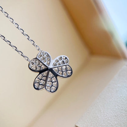 [Royal Jewellery]CLOVER DIAMOND NECKLACE SILVER
