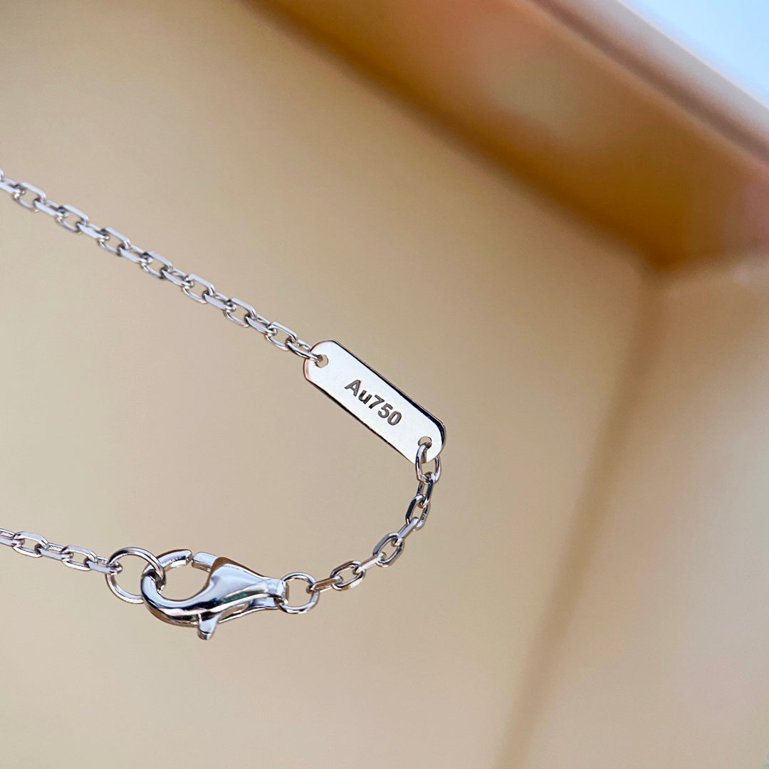 [Royal Jewellery]CLOVER DIAMOND NECKLACE SILVER