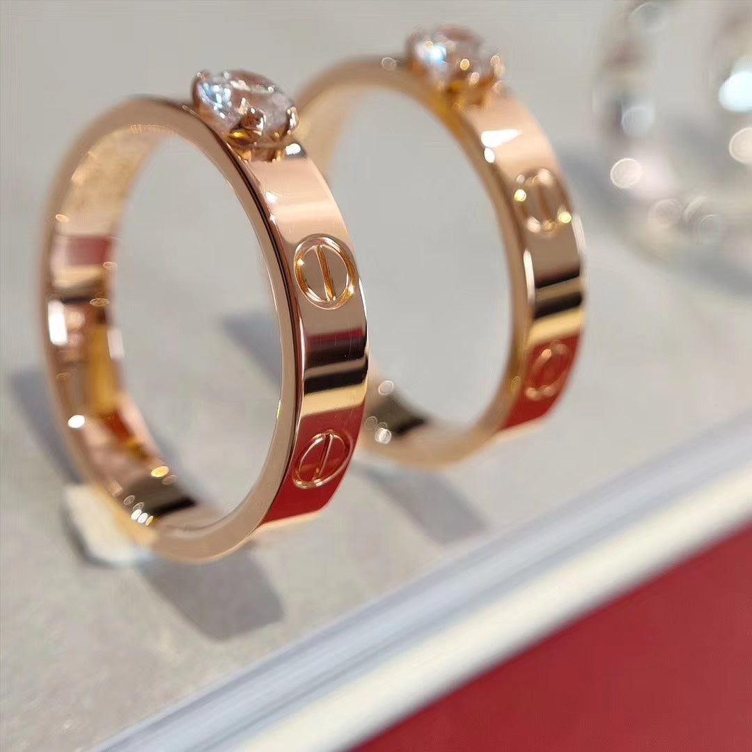 [Royal Jewellery]LOVE RING 3.6MM 1 BIG DIAMOND