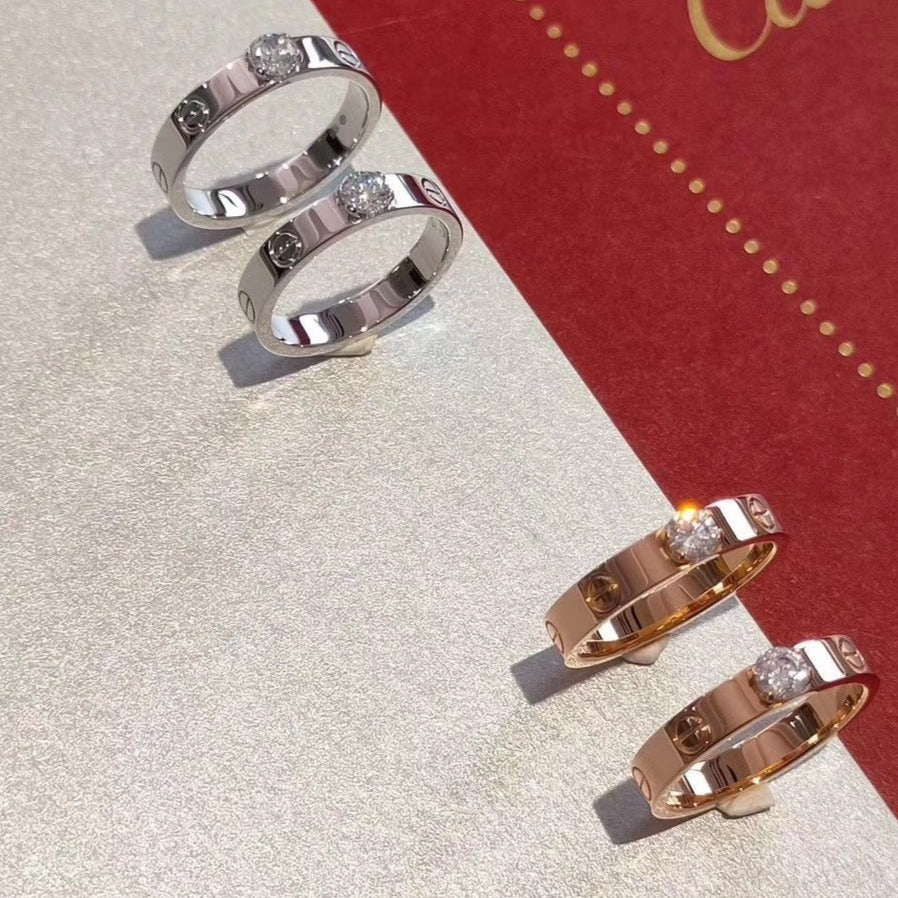 [Royal Jewellery]LOVE RING 3.6MM 1 BIG DIAMOND