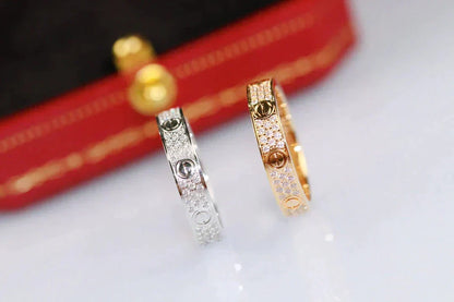 [Royal Jewellery]LOVE RING 3.6MM DIAMOND PAVED