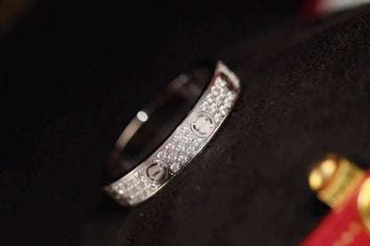 [Royal Jewellery]LOVE RING 3.6MM DIAMOND PAVED