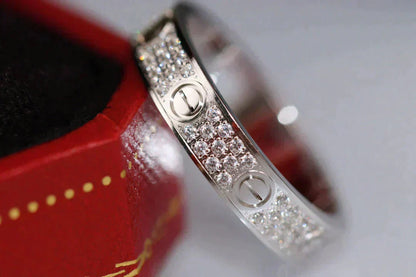[Royal Jewellery]LOVE RING 3.6MM DIAMOND PAVED