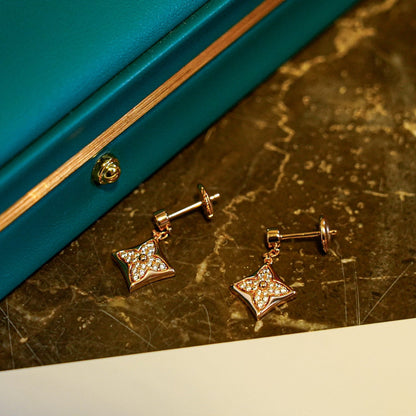 [Royal Jewellery]STAR DIAMONDS EARRINGS GOLD