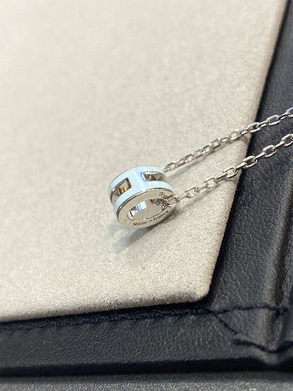 [Royal Jewellery]POP H LIGHT BLUE NECKLACE