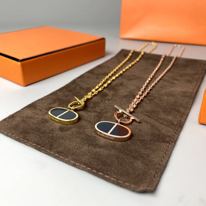 [Royal Jewellery]CHAINE VERSO BLACK CERAMIC NECKLACE