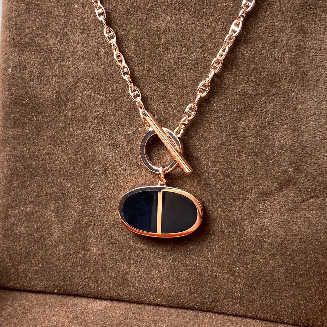 [Royal Jewellery]CHAINE VERSO BLACK CERAMIC NECKLACE