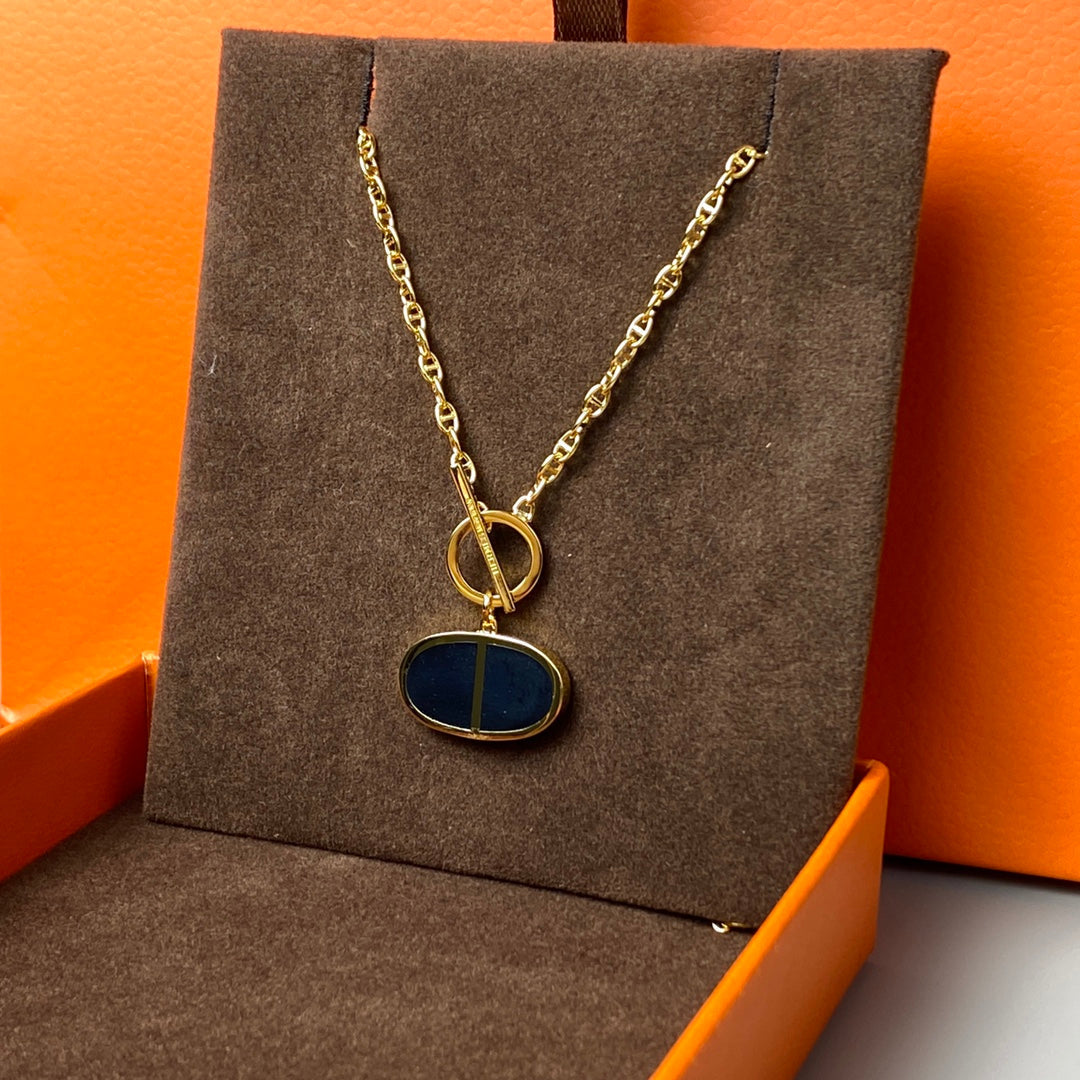 [Royal Jewellery]CHAINE VERSO BLACK CERAMIC NECKLACE
