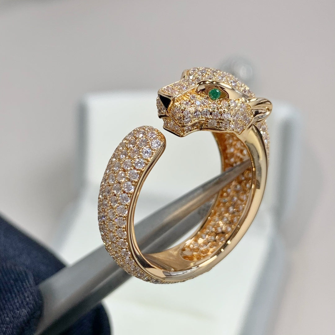 [Royal Jewellery]PANTHERE PINK GOLD DIAMOND RING