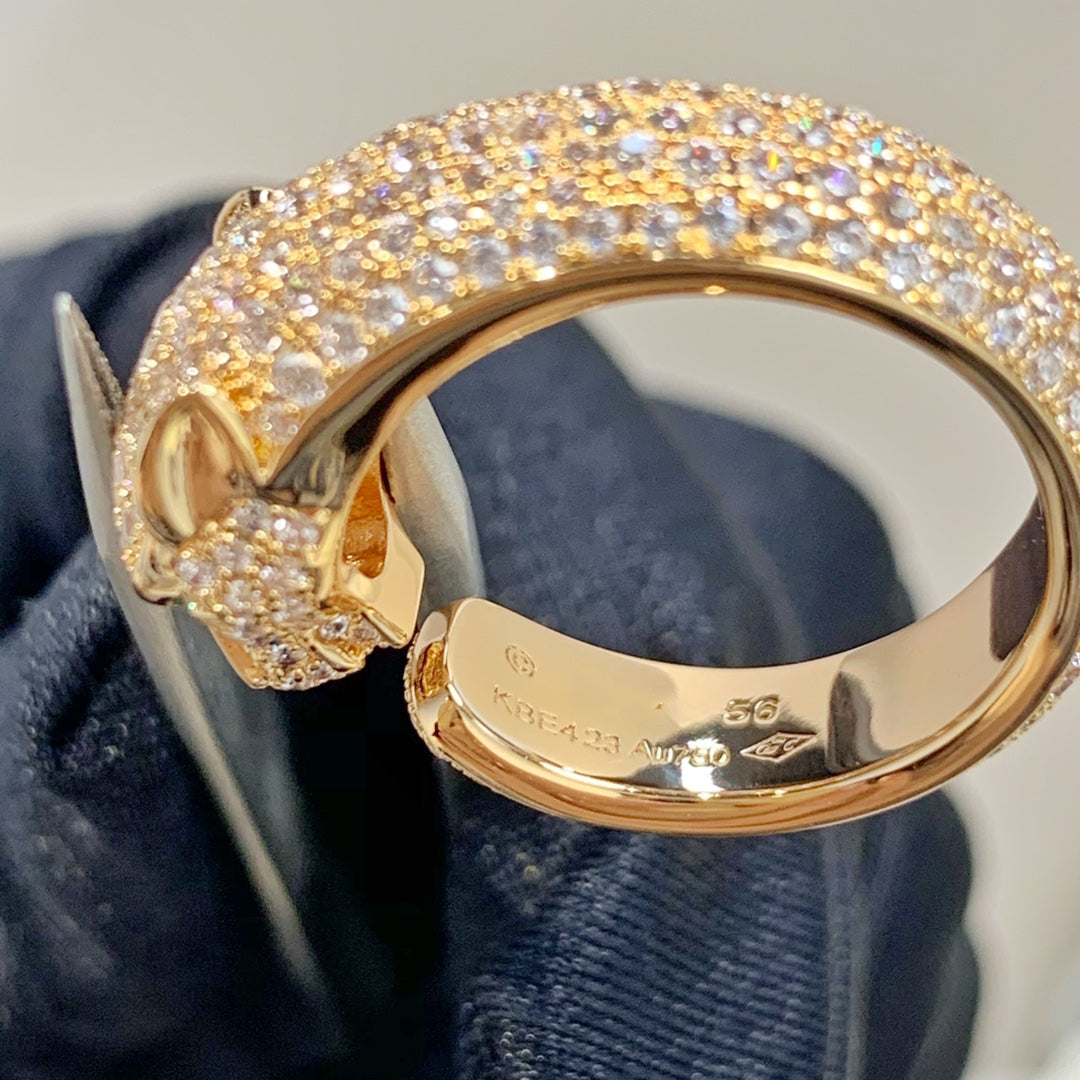 [Royal Jewellery]PANTHERE PINK GOLD DIAMOND RING
