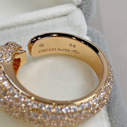 [Royal Jewellery]PANTHERE PINK GOLD DIAMOND RING
