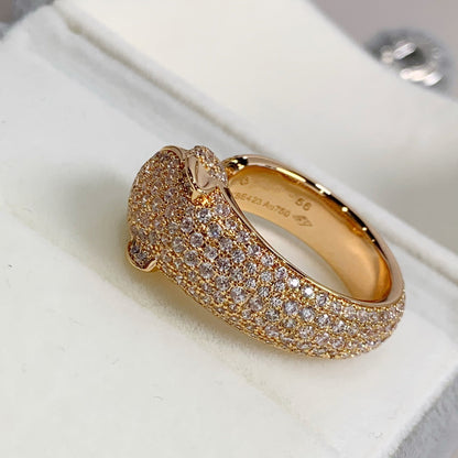 [Royal Jewellery]PANTHERE PINK GOLD DIAMOND RING