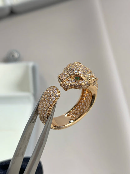 [Royal Jewellery]PANTHERE PINK GOLD DIAMOND RING