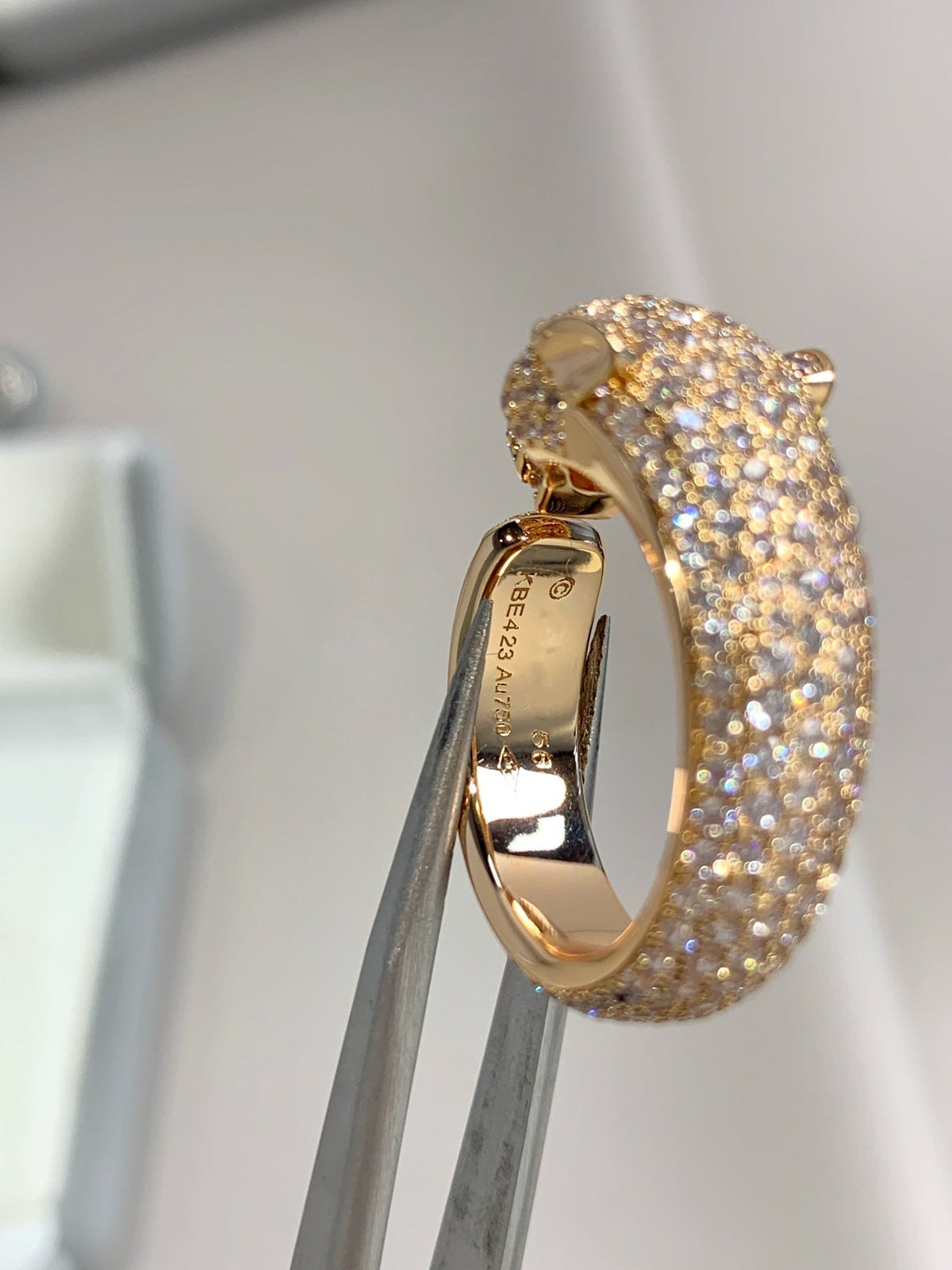 [Royal Jewellery]PANTHERE PINK GOLD DIAMOND RING