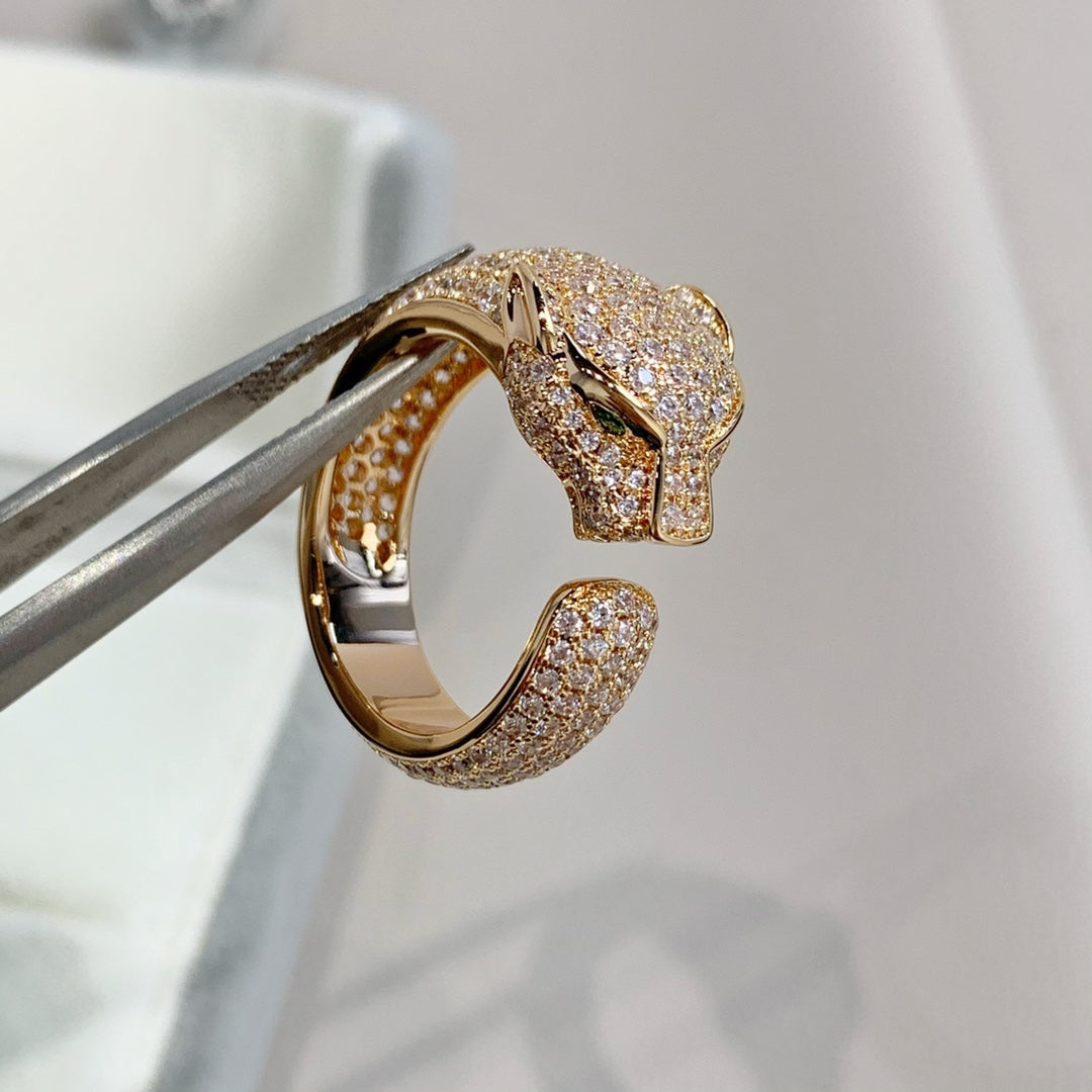 [Royal Jewellery]PANTHERE PINK GOLD DIAMOND RING