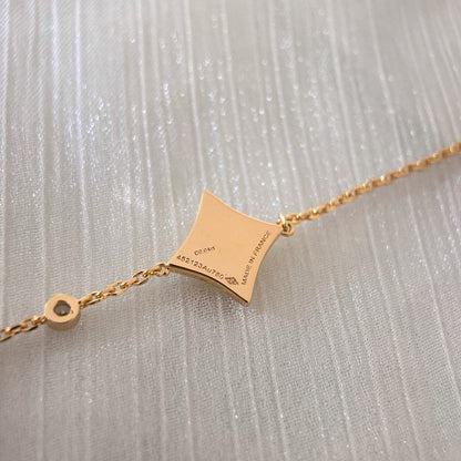 [Royal Jewellery]COLOR STAR CARNELIAN PINK GOLD DIAMOND BRACELET
