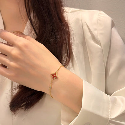 [Royal Jewellery]COLOR STAR CARNELIAN PINK GOLD DIAMOND BRACELET