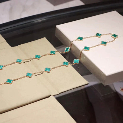 [Royal Jewellery]CLOVER 20 MOTIFS MALACHITE GOLD