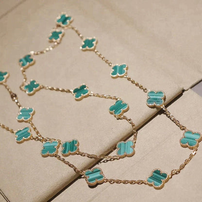 [Royal Jewellery]CLOVER 20 MOTIFS MALACHITE GOLD