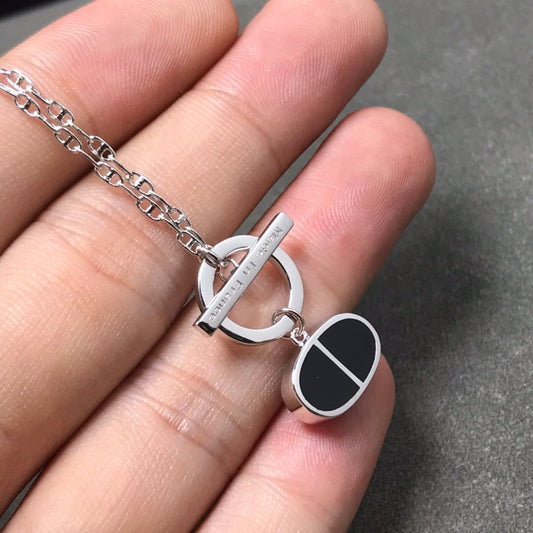 [Royal Jewellery]CHAINE VERSO BLACK CERAMIC  NECKLACE