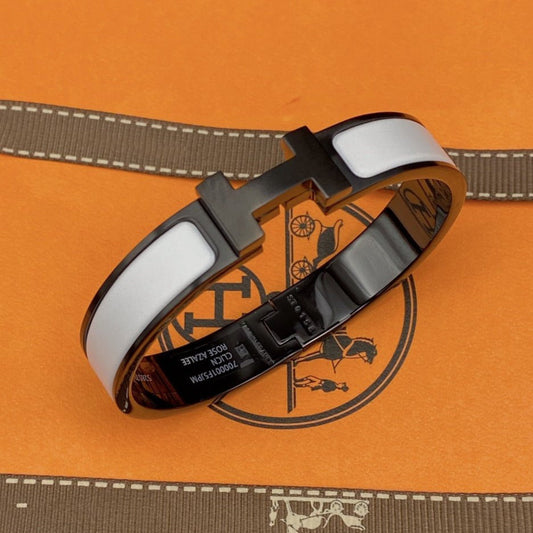 [Royal Jewellery]H BRACELET 12MM BLACK WHITE CERAMIC
