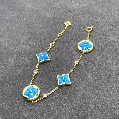 [Royal Jewellery]STAR AND SUN TURQUOISE 4 MOTIFS 3 DIAMONDS