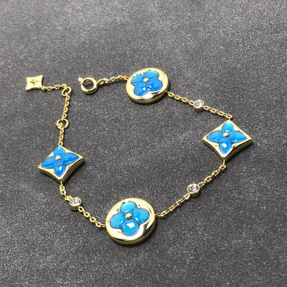 [Royal Jewellery]STAR AND SUN TURQUOISE 4 MOTIFS 3 DIAMONDS