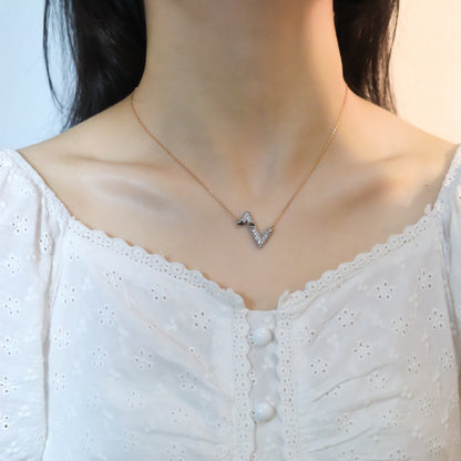 [Royal Jewellery]VOLT SILVER DIAMOND PEDANT NECKLACE